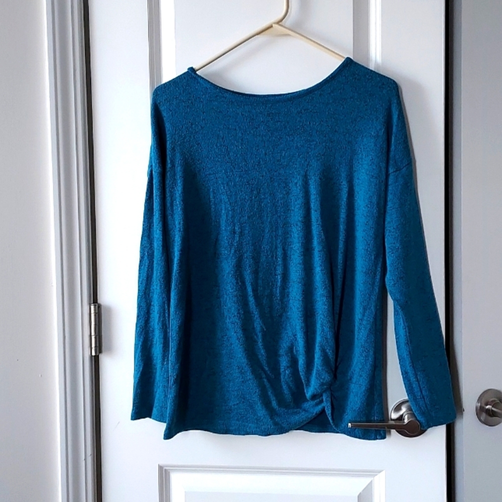 Wonder Nation girls long sleeve top xl blue black